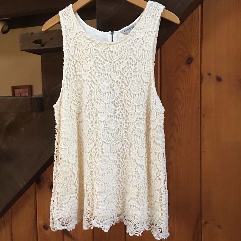 Lucky Brand sleeveless lace top